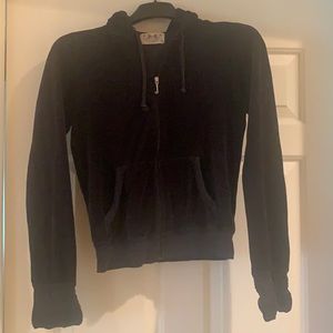 Black Juicy Couture Zip-up with Hood
